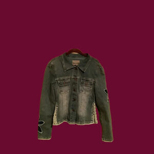 CREST~VINTAGE~BOHO~JEAN JACKET~S~